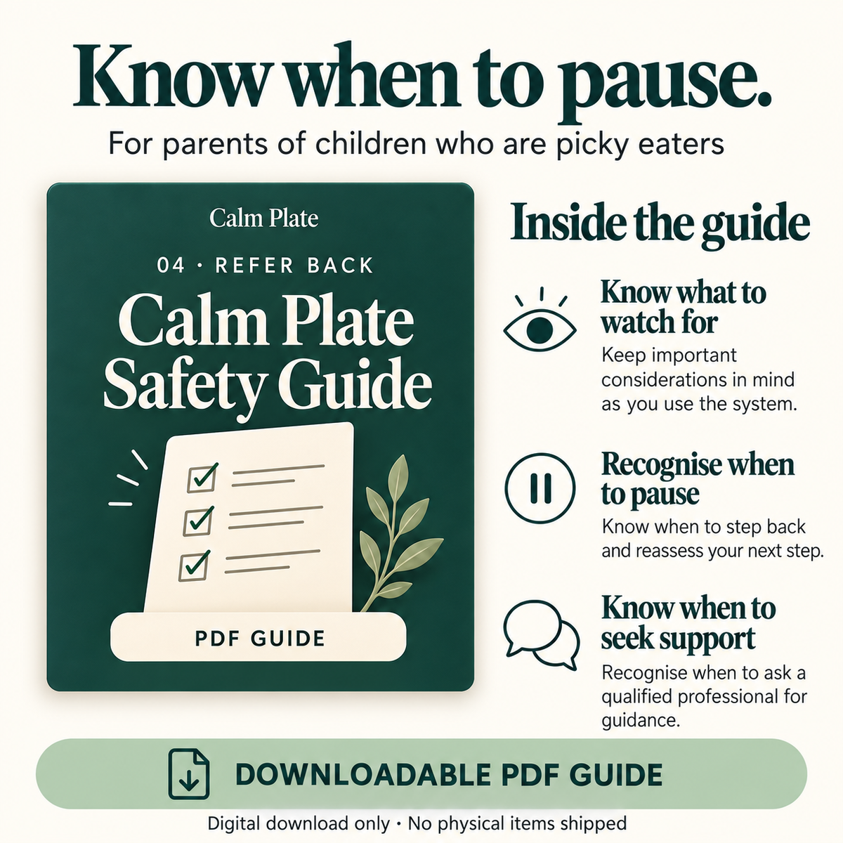 Calm Plate — The Complete System for Parents of Picky Eaters